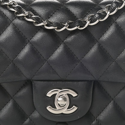 Chanel Lambskin Quilted Mini Square Flap Black 8 of 17