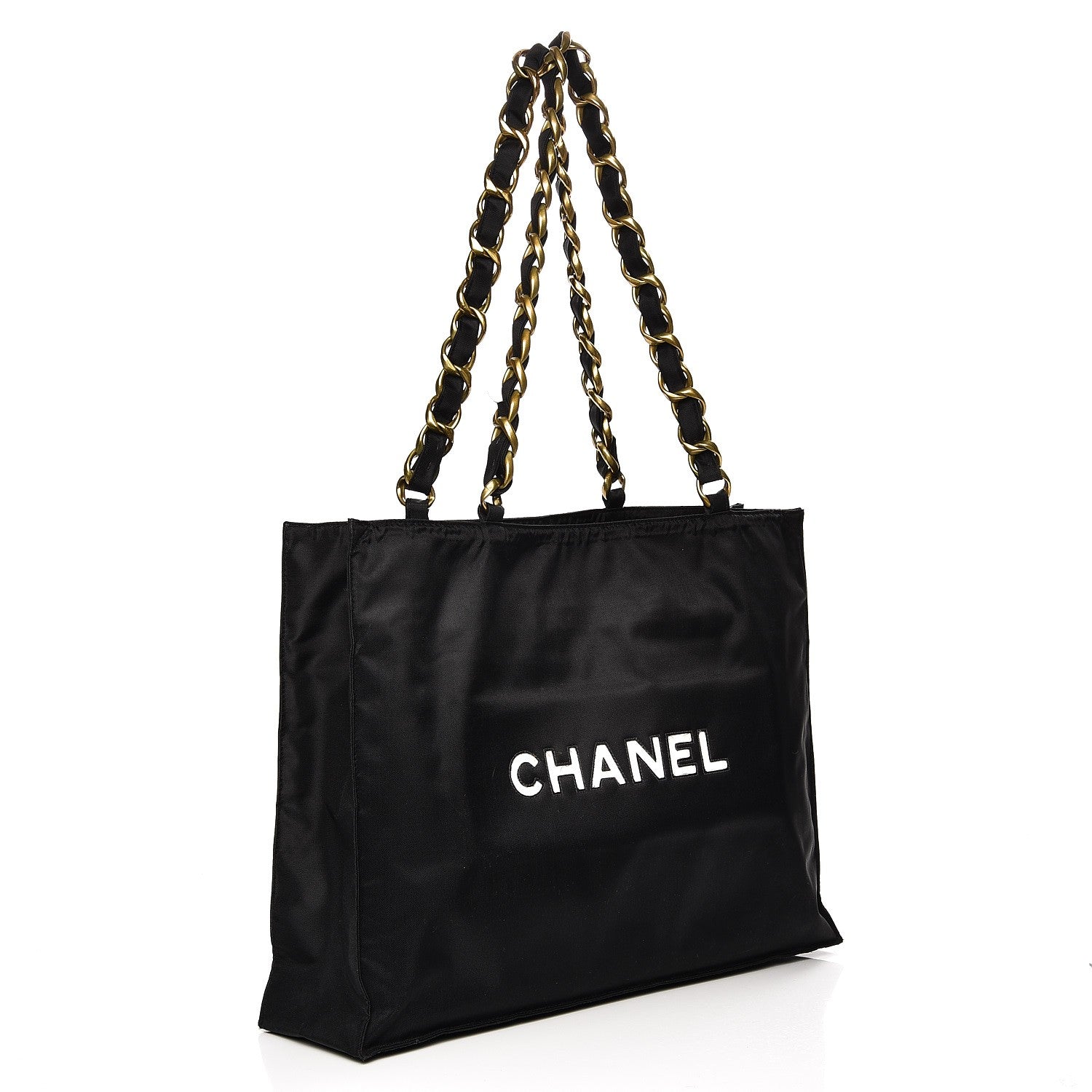 Chanel Canvas Chain Jumbo CC Tote Black 3 of 13
