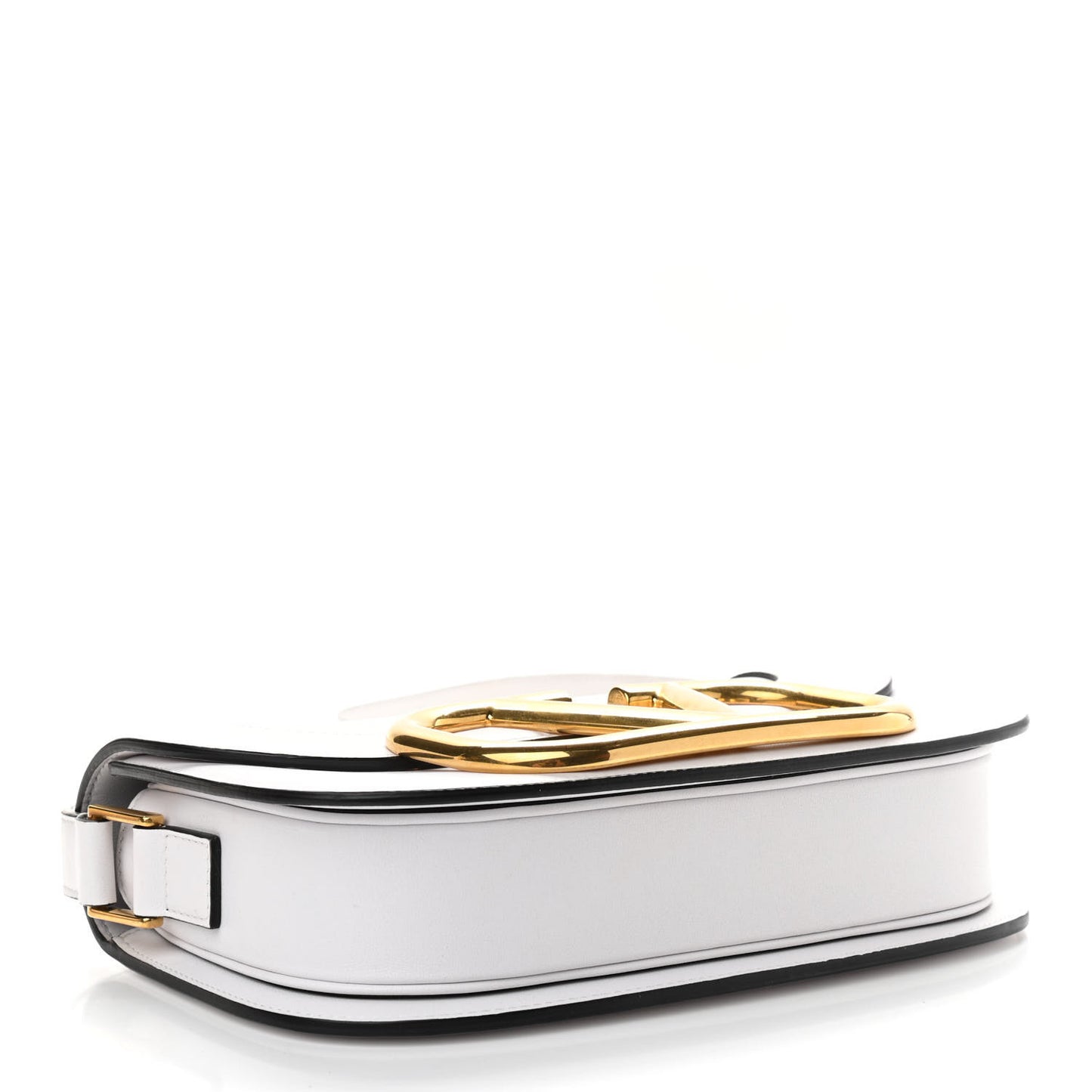 Smooth Calfskin Supervee Shoulder Bag Optic White
