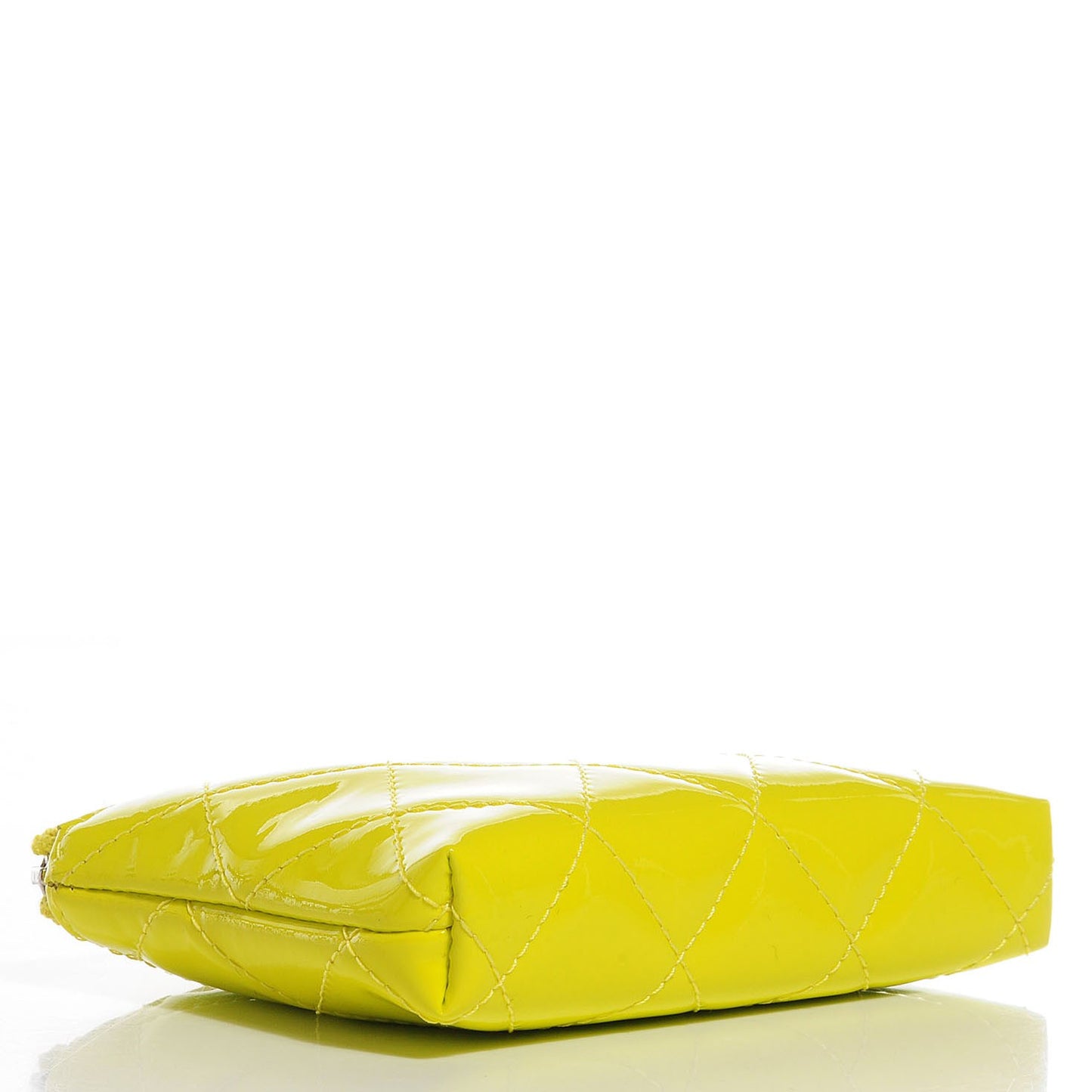 Patent Quilted Key Holder Case Yellow