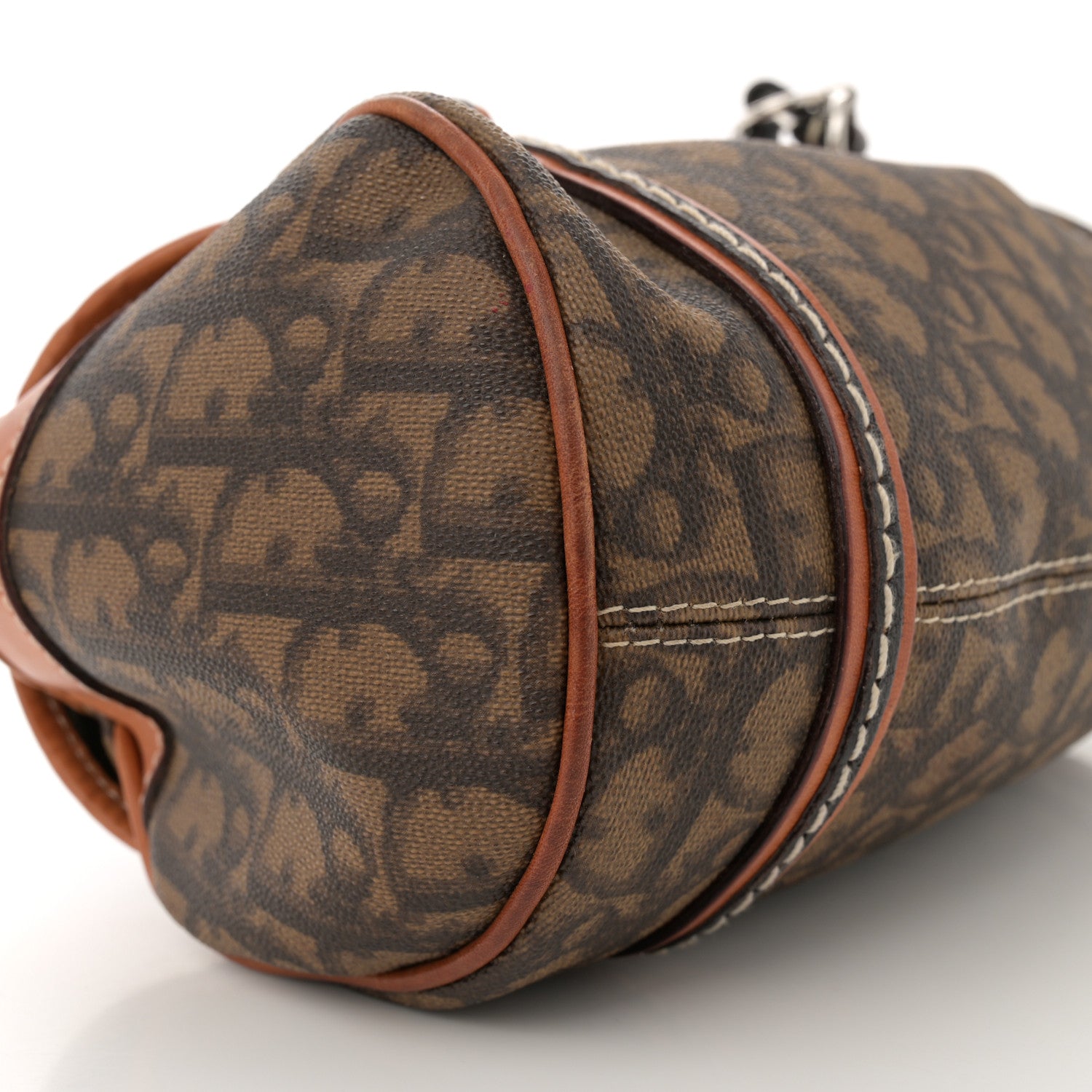 Christian Dior Monogram Romantique Trotter Flap Bag Brown 9 of 13