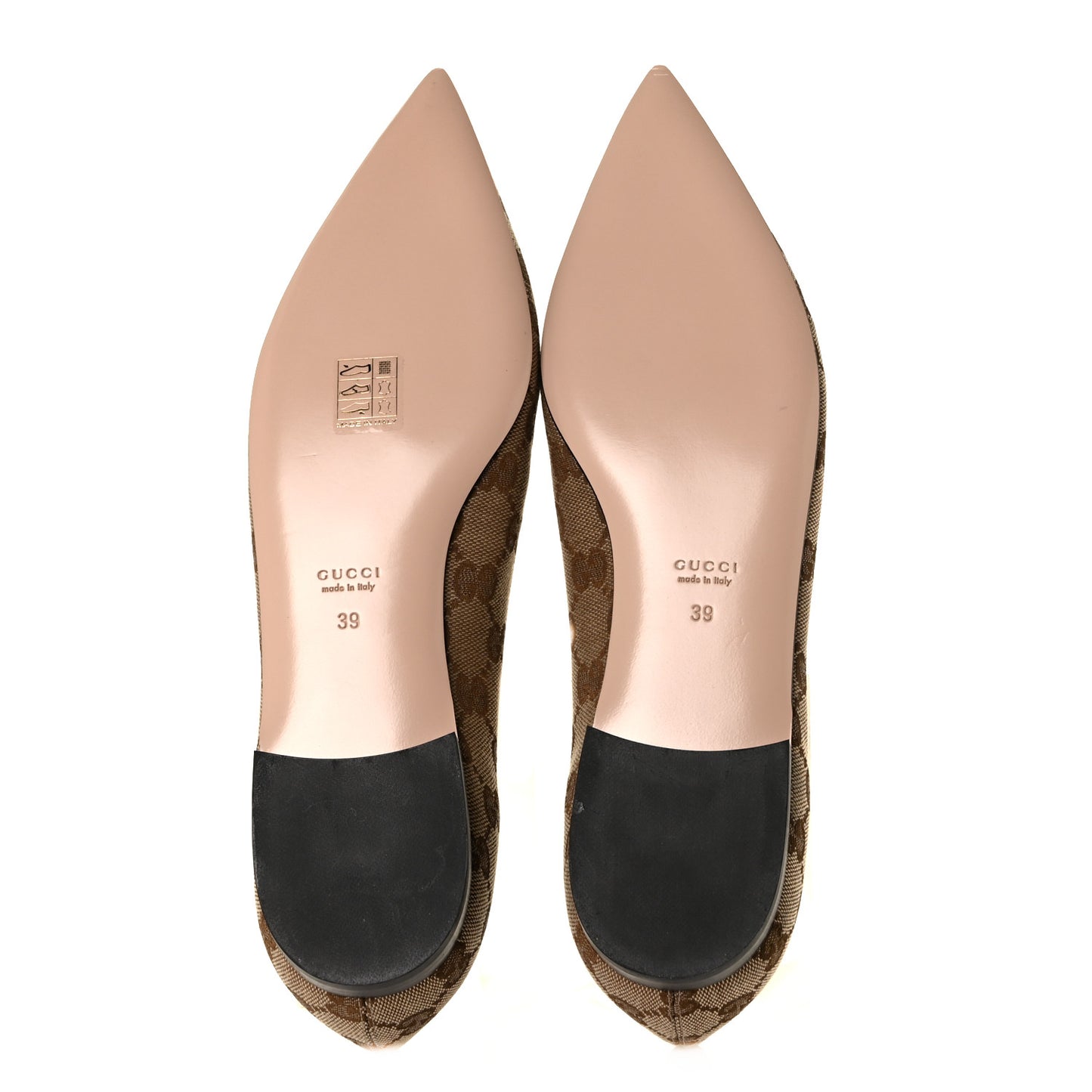 Monogram Ballet Flats 39 Beige Ebony