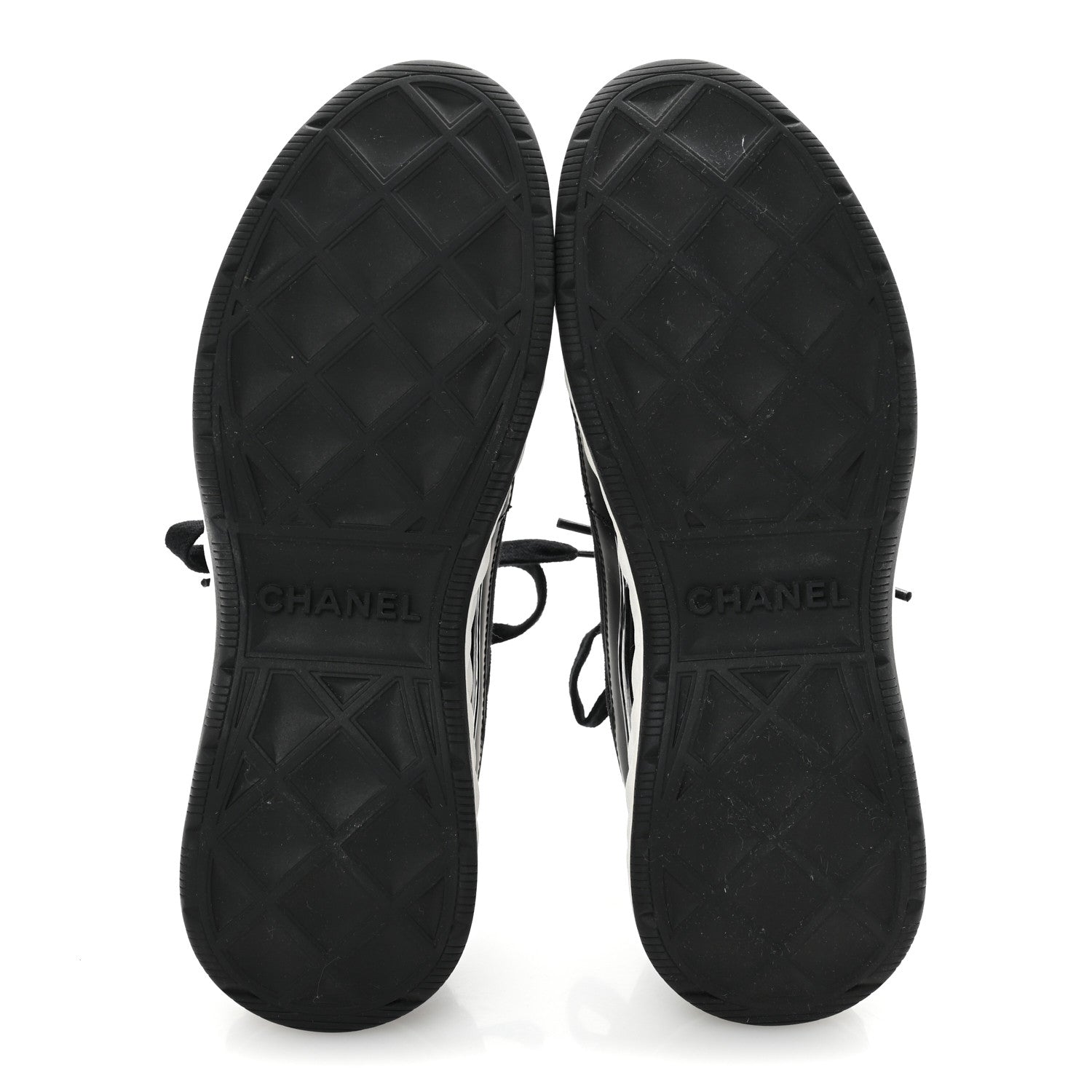 Chanel Velvet Calfskin Mixed Fibers CC Sneakers 39.5 Black 6 of 9