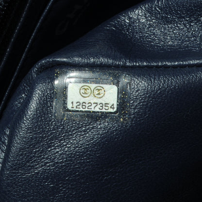 Chanel Caviar Jumbo Single Flap Dark Navy 8 of 9