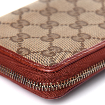 Gucci Monogram Bow Zip Around Wallet Brown 15 of 22