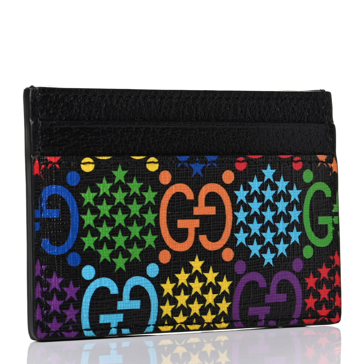 Gucci GG Supreme Monogram Psychedelic Card Holder Black 2 of 4