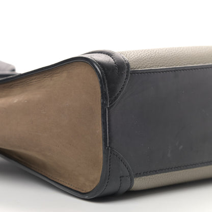 Celine Smooth Drummed Calfskin Nano Tri-Color Luggage Stone 6 of 16