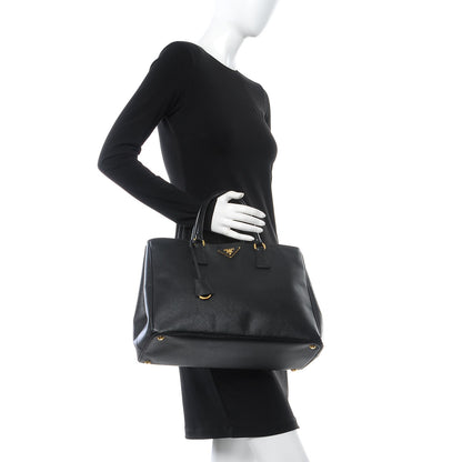 Prada Saffiano Lux Large Tote Nero Black 2 of 13