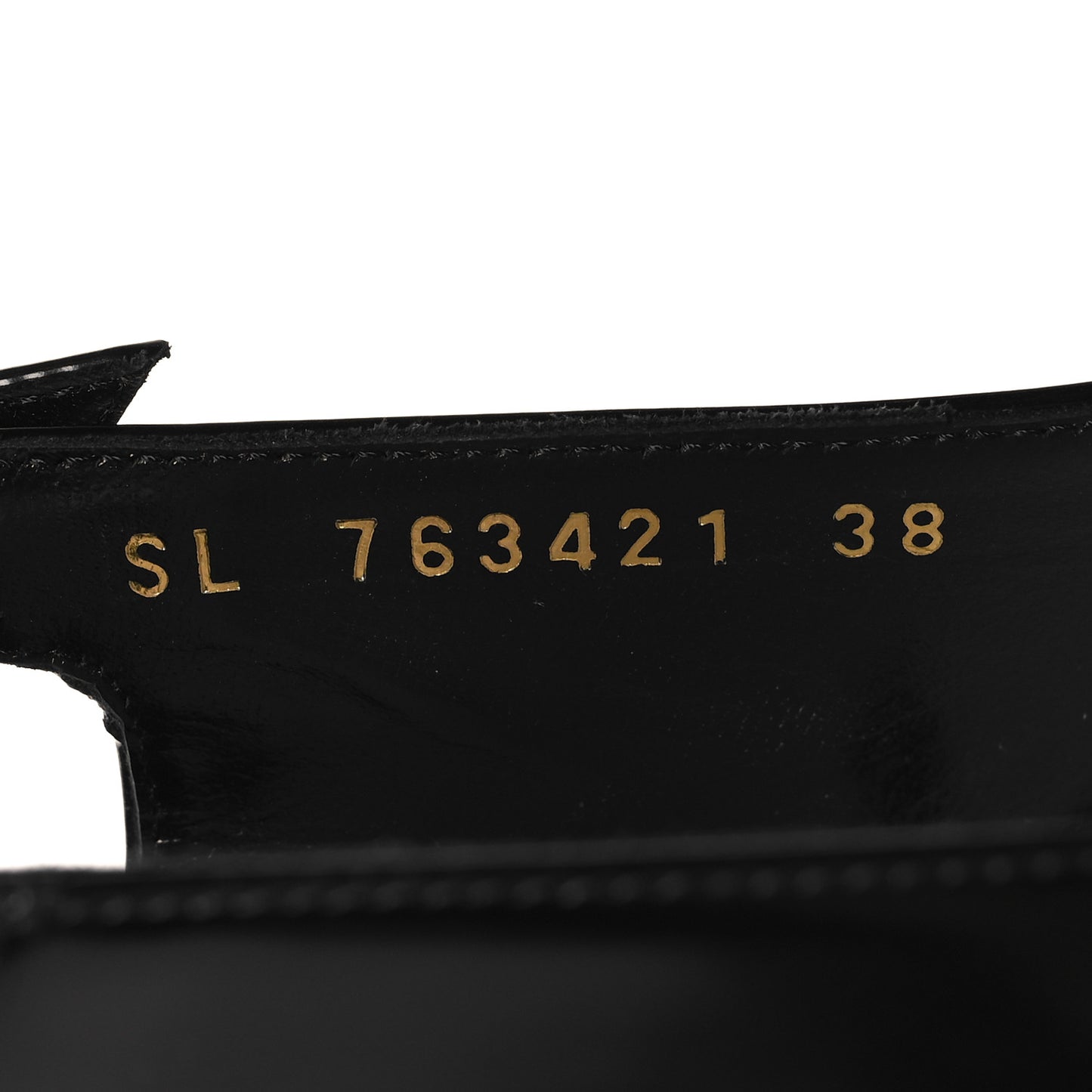 Glazed Calfskin Lee Slingback Pumps 38 Black