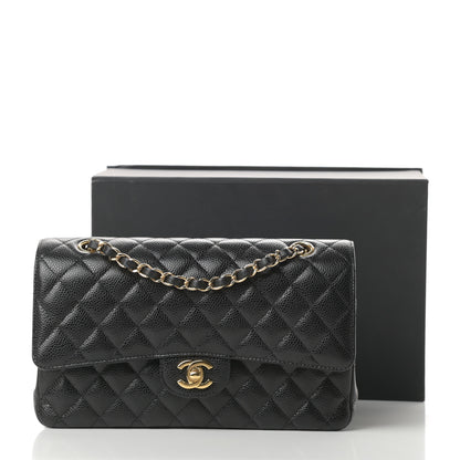 Chanel Caviar Quilted Medium Double Flap Black 12 of 12