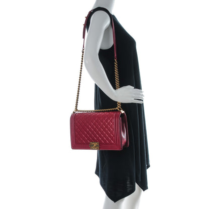 Chanel Lambskin Quilted New Medium Boy Flap Red 2 of 8