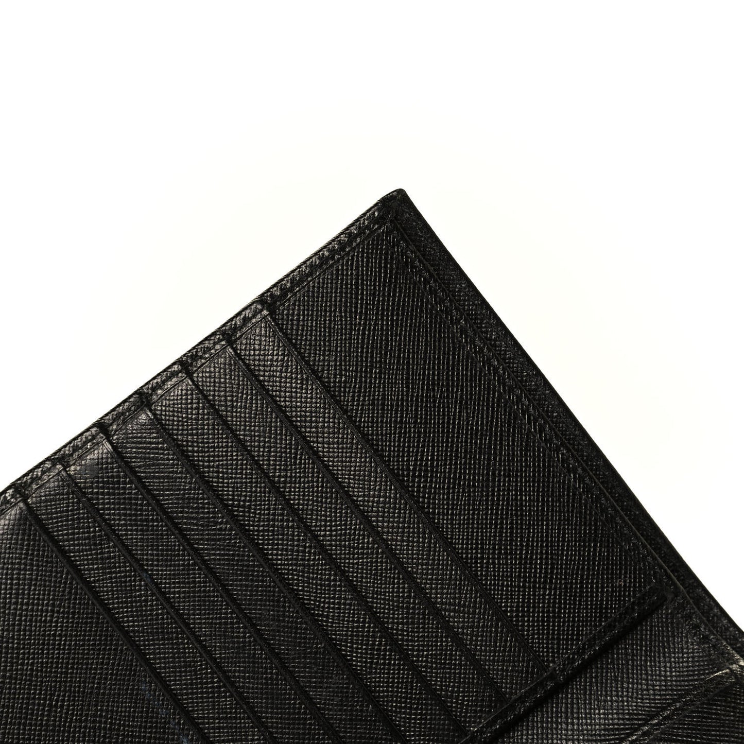 Saffiano Flap Passport Holder Black