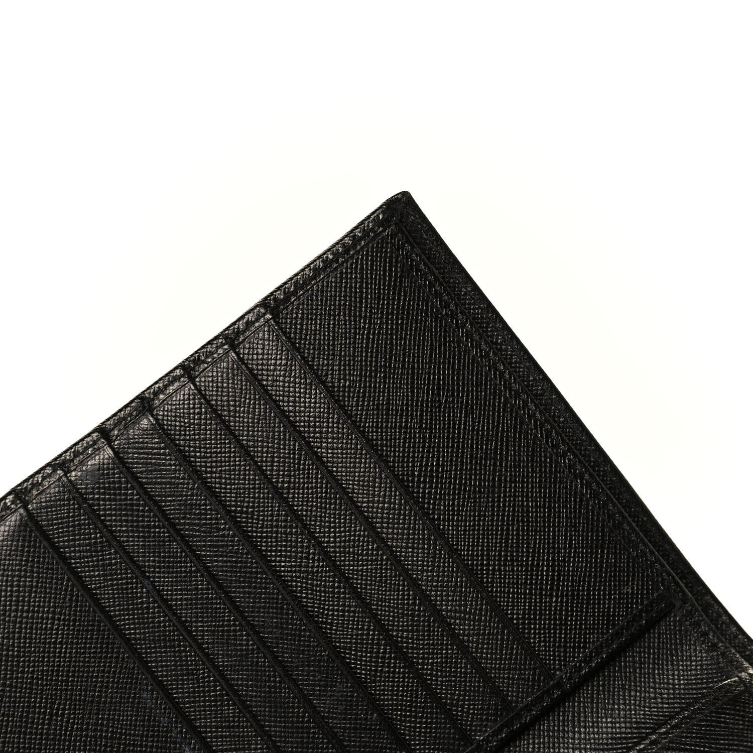 Prada Saffiano Flap Passport Holder Black 6 of 6