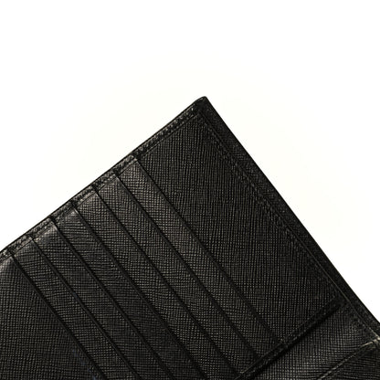 Prada Saffiano Flap Passport Holder Black 6 of 6