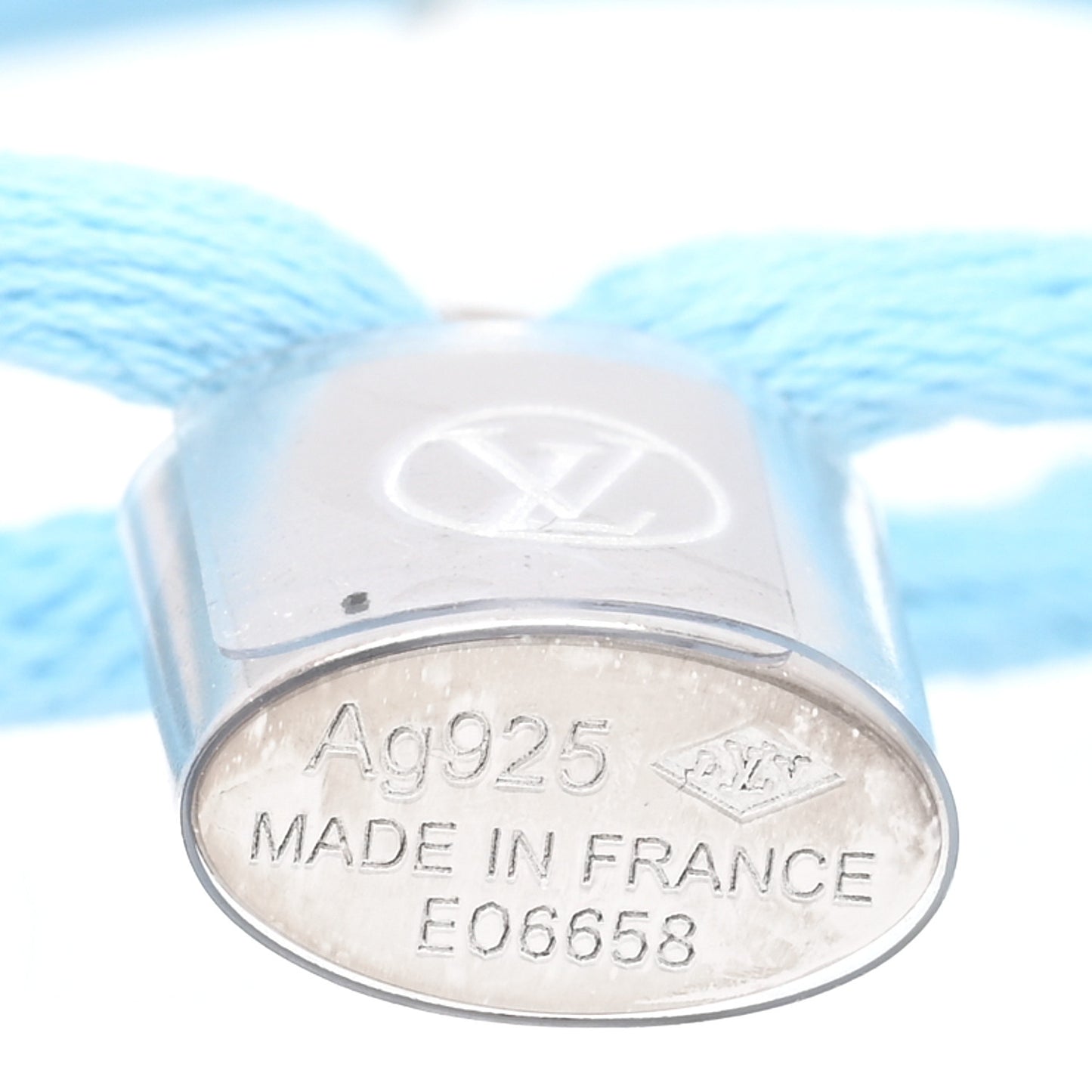 Sterling Silver Cotton Lockit X Doudou Louis Bracelet Blue