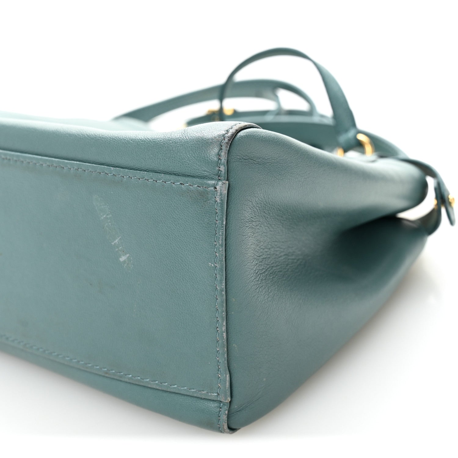 Fendi Nappa Mini Peekaboo Iconic Satchel Pound 10 of 13