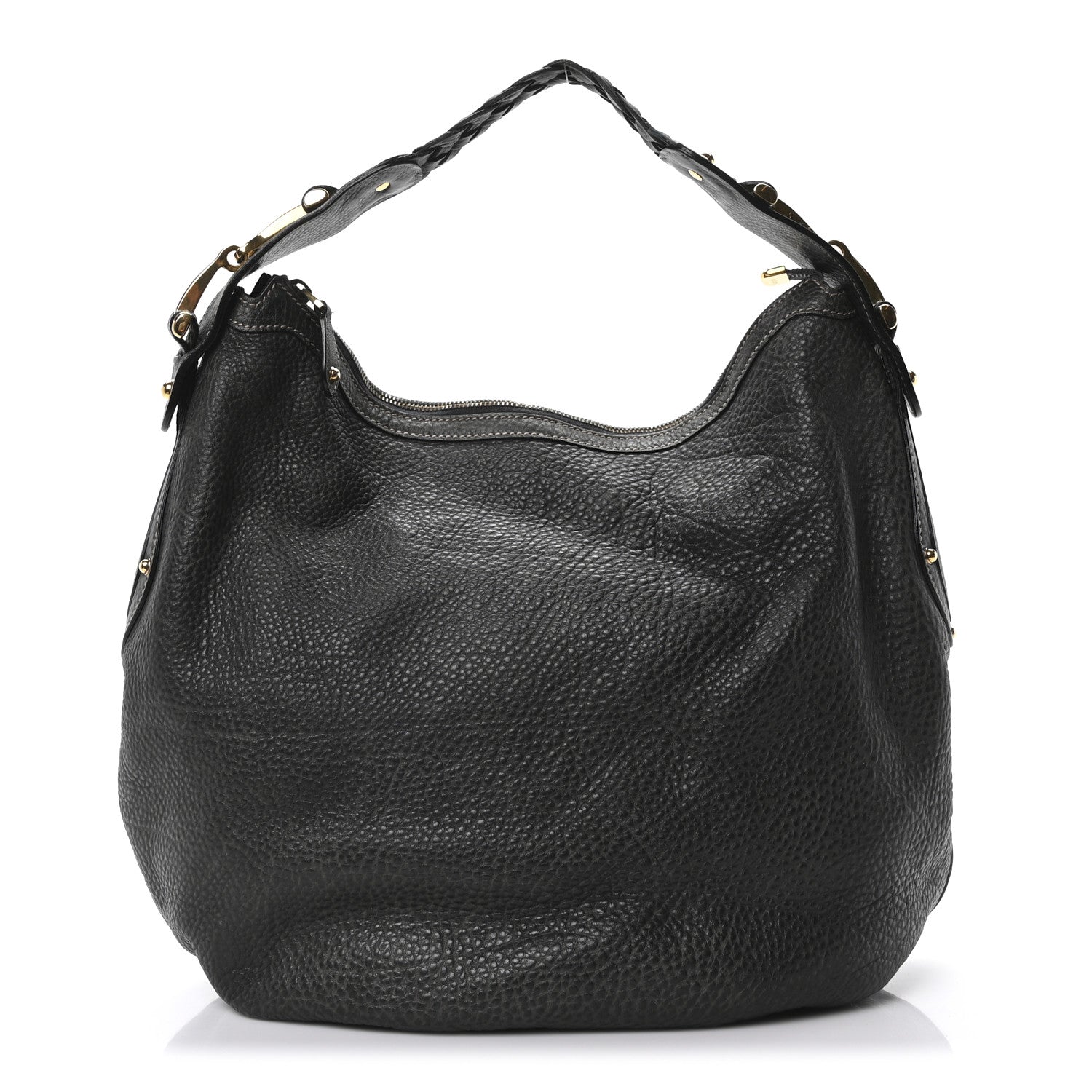 Gucci Pebbled Calfskin Medium Pelham Hobo Black 1 of 10
