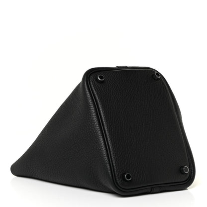 Hermes Taurillon Clemence Monochrome Picotin Lock 18 PM Black 4 of 10