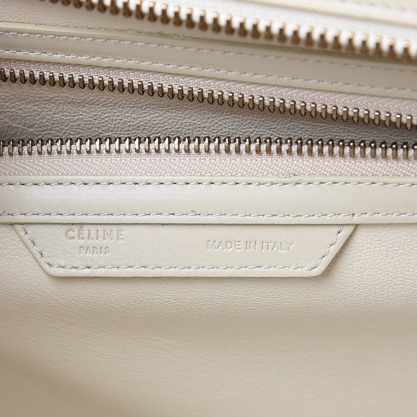 Smooth Calfskin Mini Tri-Color Luggage White