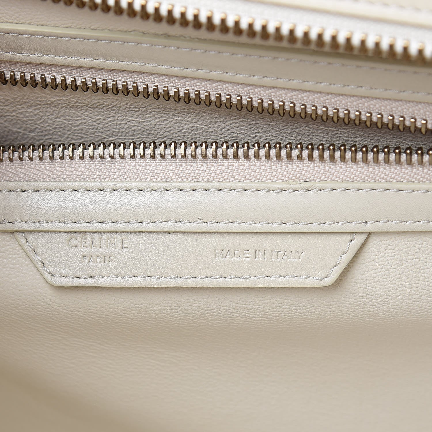 Celine Smooth Calfskin Mini Tri-Color Luggage White 7 of 13