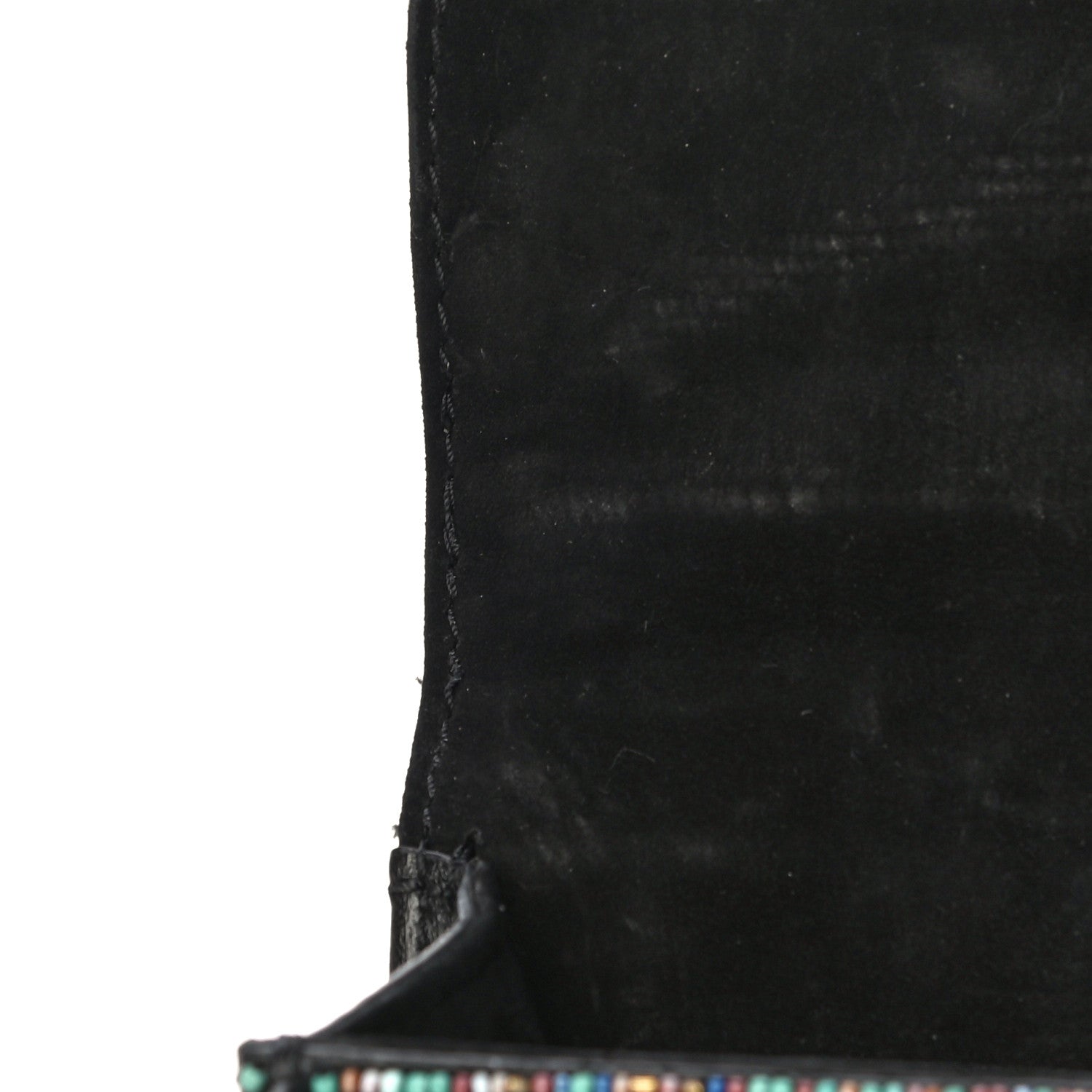 Valentino Garavani Vitello Beaded Small Glam Lock Rockstud Flap Black 11 of 13