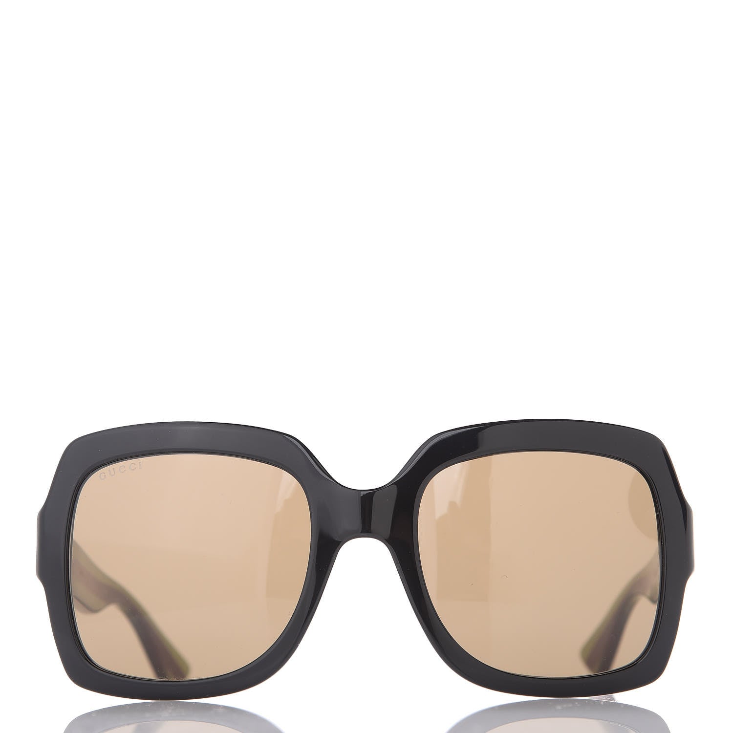 Gucci Oversize Square Web GG 0036S Sunglasses Black 4 of 7