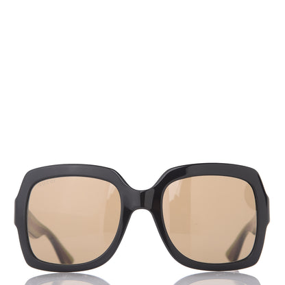 Gucci Oversize Square Web GG 0036S Sunglasses Black 4 of 7