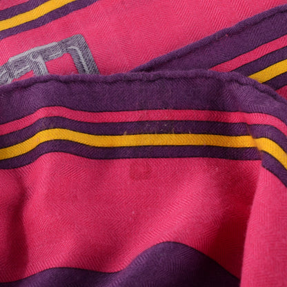 Hermes Cashmere Silk Sangles Shawl Scarf GM 140 5 of 9