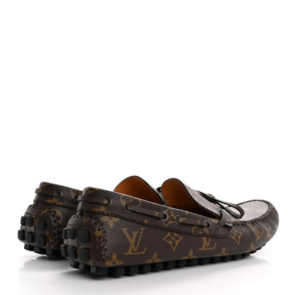 Louis Vuitton Monogram Mens Arizona Car Shoe Moccasin Loafers 8 5 of 12