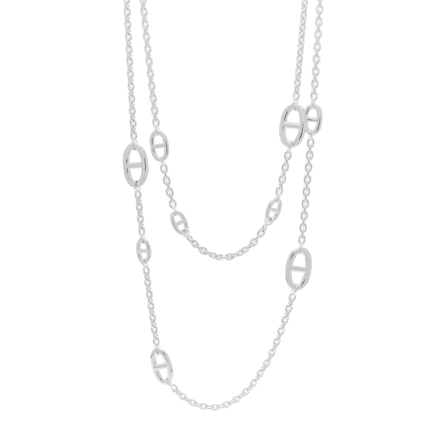 Hermes Sterling Silver Farandole Necklace 120 1 of 6