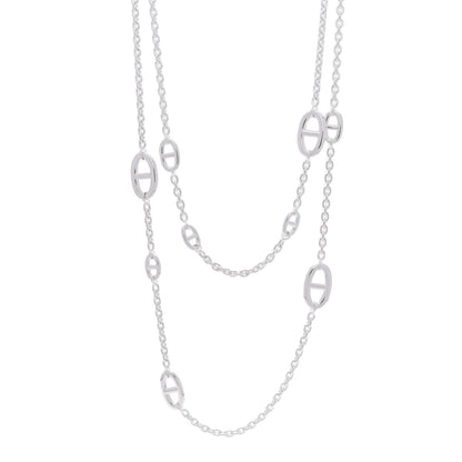 Hermes Sterling Silver Farandole Necklace 120 1 of 6