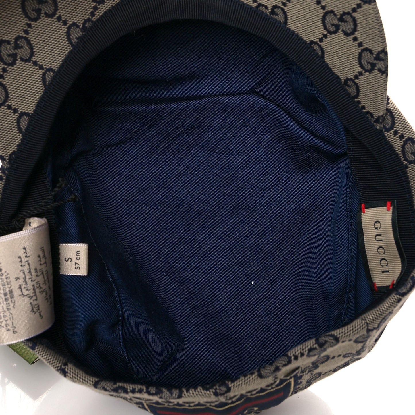 Monogram Flat Cap S Navy