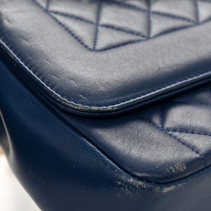 Chanel Lambskin Quilted Large Chic With Me Flap Navy 12 of 15