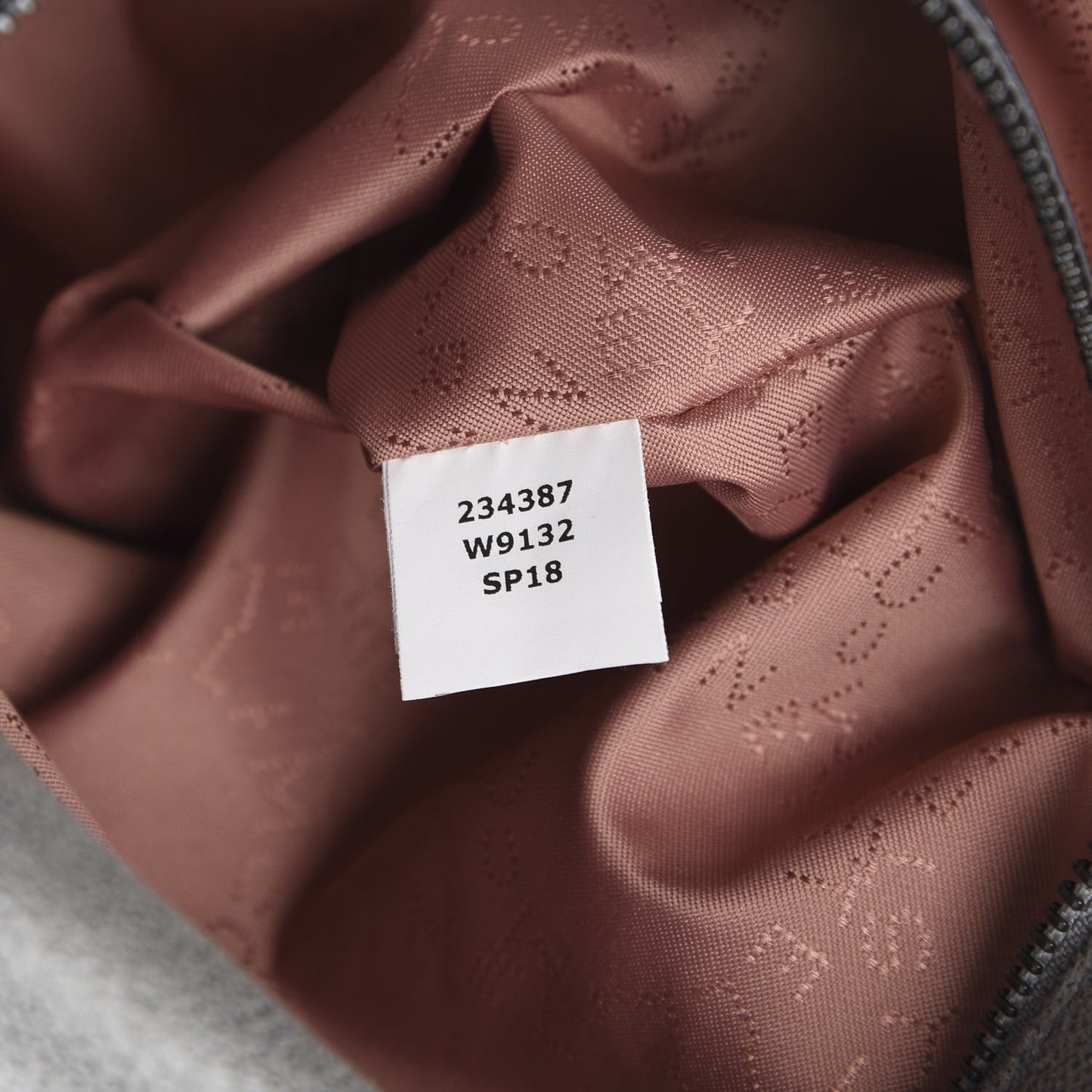 Shaggy Deer Falabella Fold Over Tote Grey