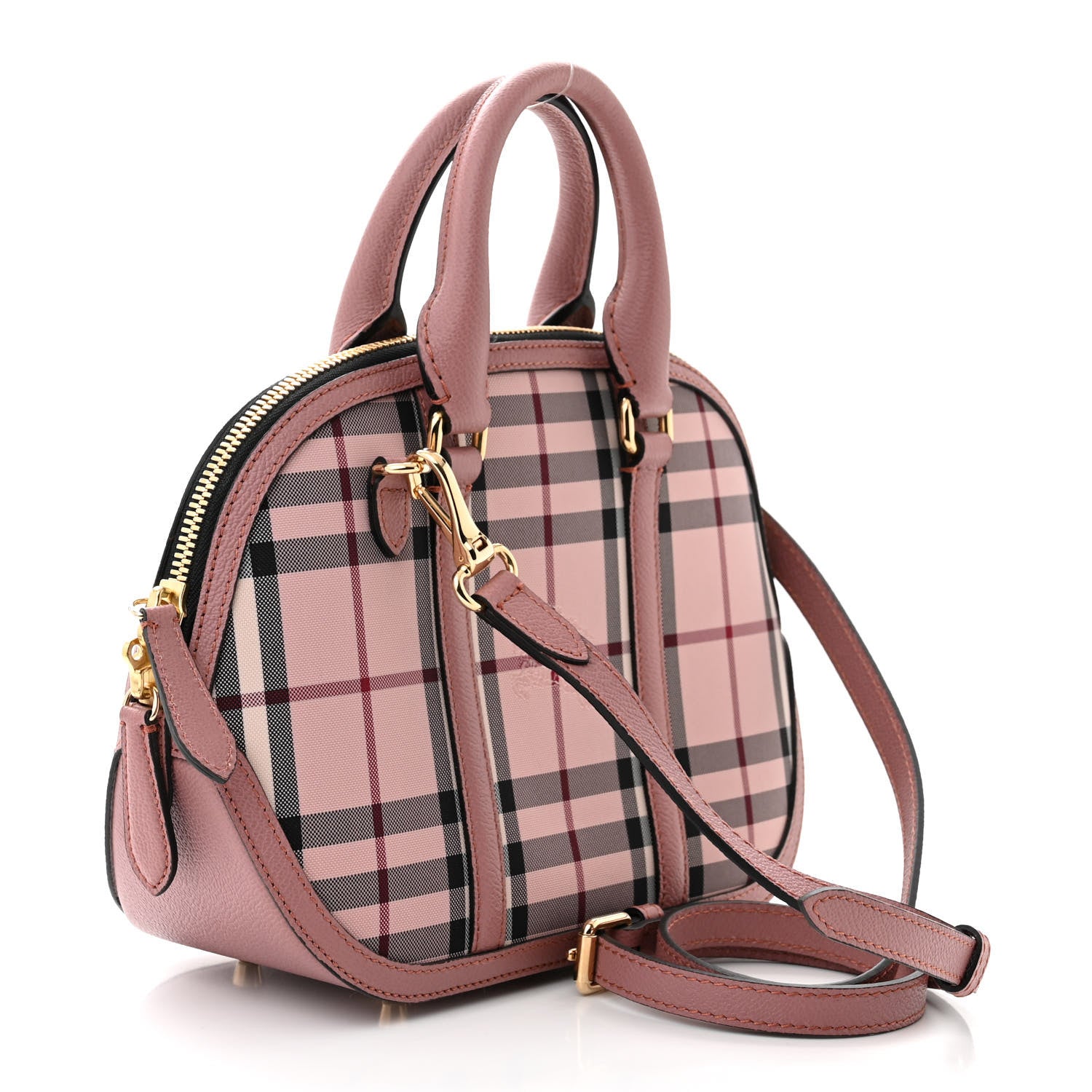 Burberry Horseferry Check Small Orchard Bowling Bag Pale Orchid 3 of 12
