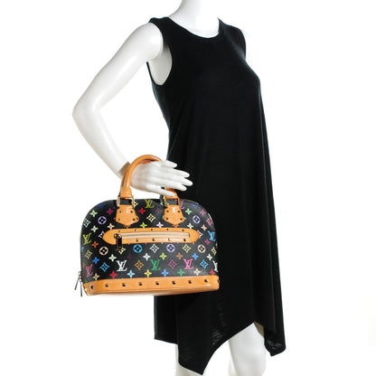 Louis Vuitton Monogram Multicolor Alma Black 2 of 11