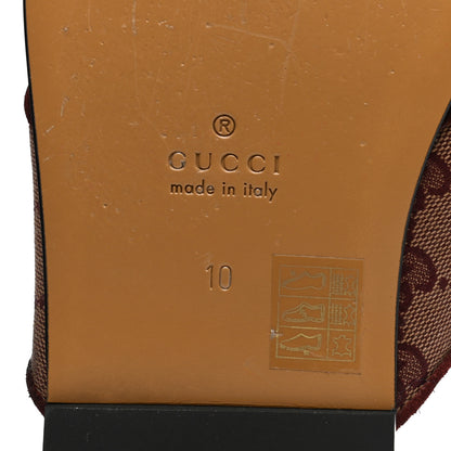 Gucci Canvas GG Monogram Mens Criss Cross Slide Sandals 10 Sahara Rubino Chardonnay 6 of 10