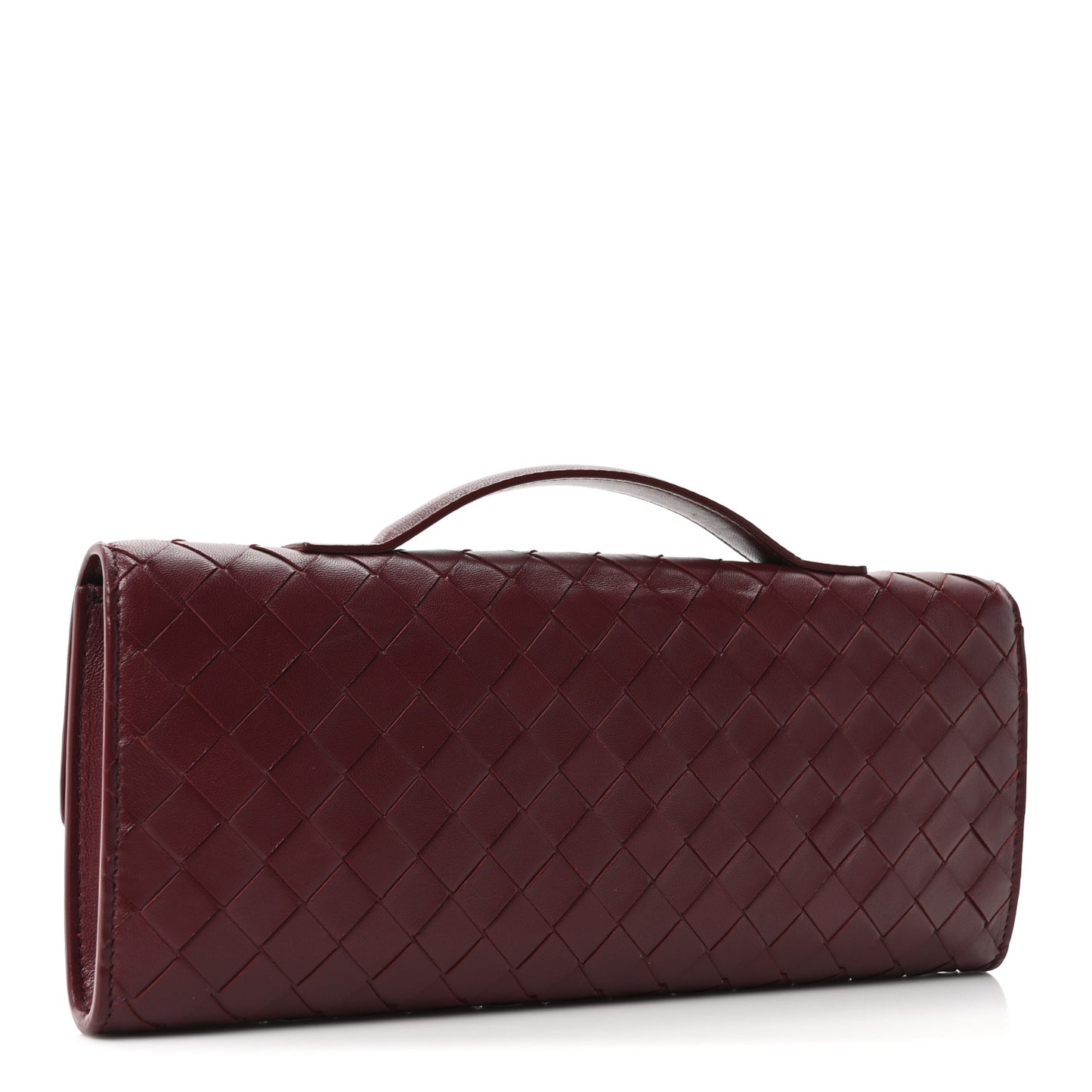 Nappa Intrecciato Long Andiamo Top Handle Clutch Barolo