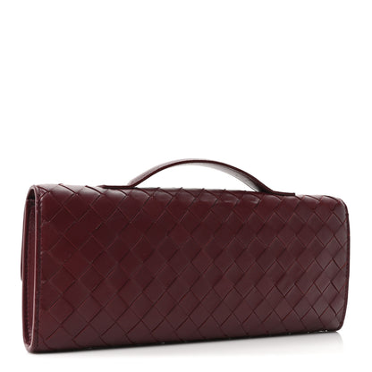 Bottega Veneta Nappa Intrecciato Long Andiamo Top Handle Clutch Barolo 3 of 10