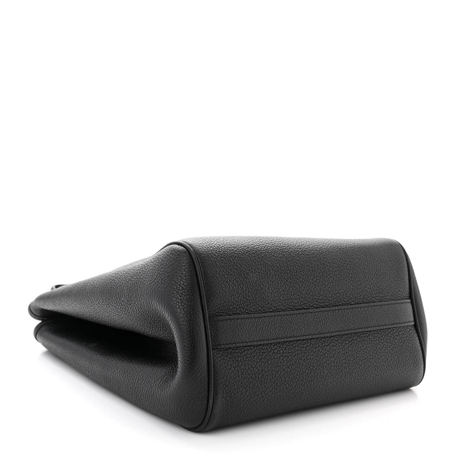Celine Grained Calfskin Small Folded Cabas Black 4 of 10