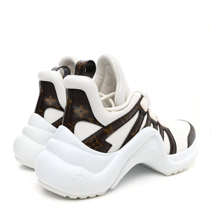 Louis Vuitton Patent Monogram LV Archlight Sneakers 38 White 4 of 10