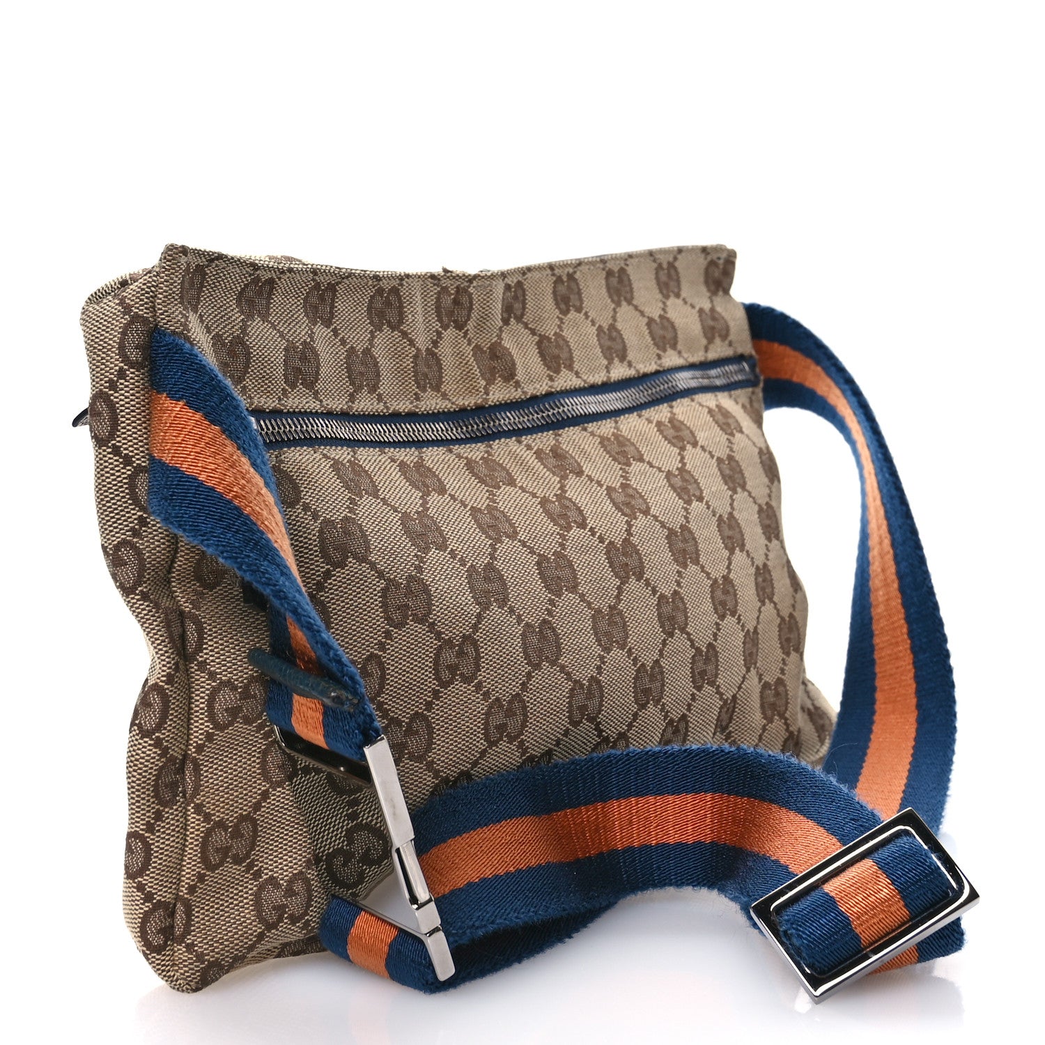 Gucci Monogram Web Belt Bag Navy 3 of 11