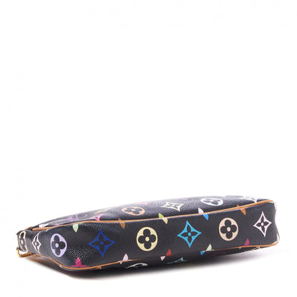 Louis Vuitton Monogram Multicolor Pochette Accessories Black 3 of 8