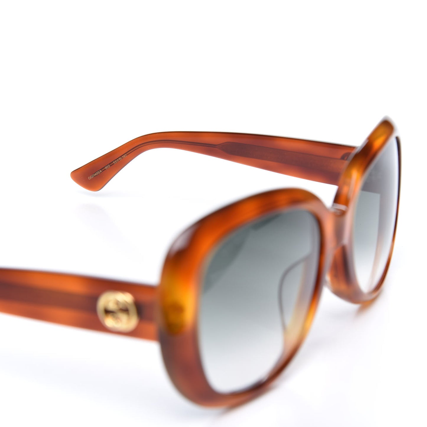 Round Sunglasses GG0140SA Avana Green