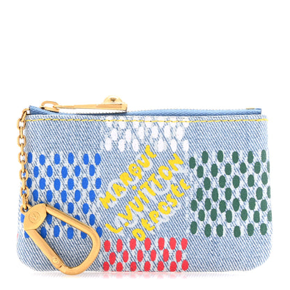 Louis Vuitton Damier Denim Key Pouch Multicolor 1 of 7