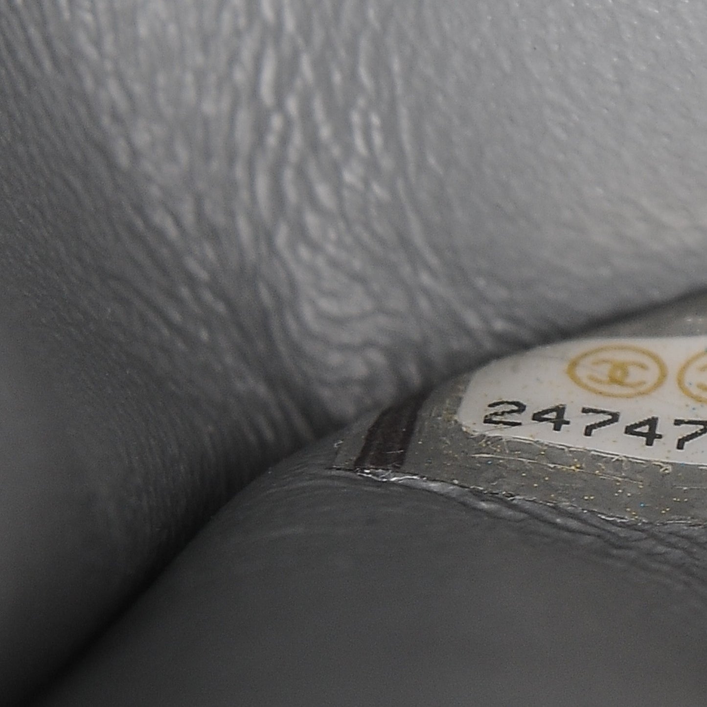 Caviar Quilted Medium Double Flap Grey