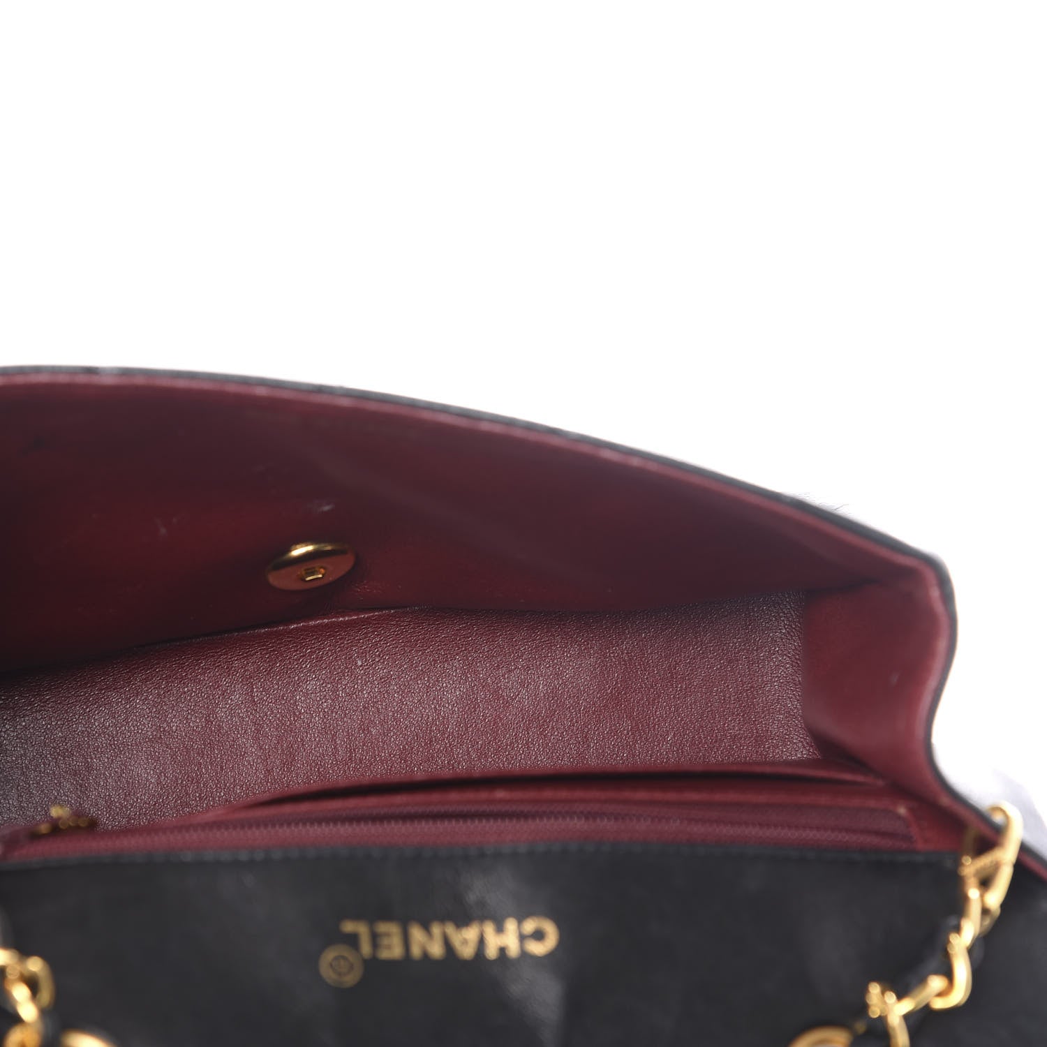 Chanel Lambskin Quilted Small Single Flap Bag Black 4 of 12