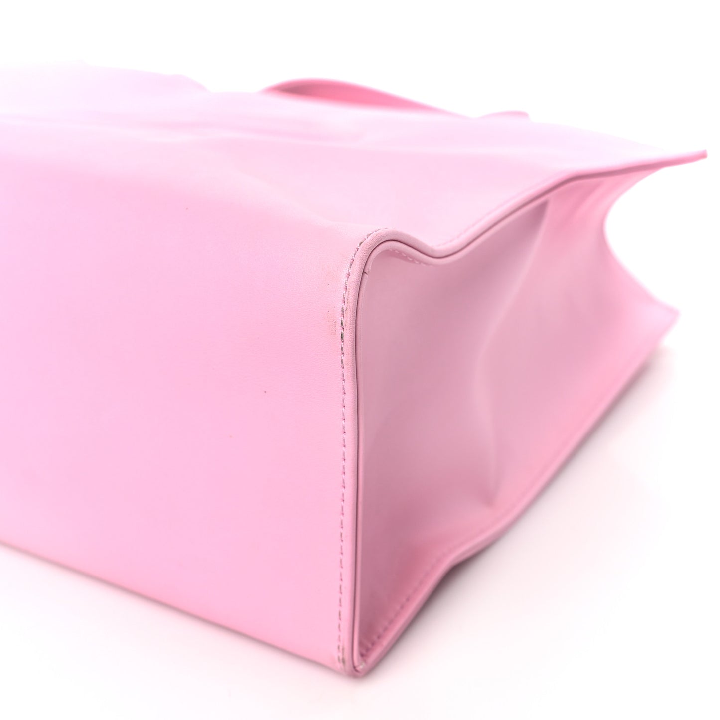 Vegan Leather Medium Shopping Bag Bubblegum