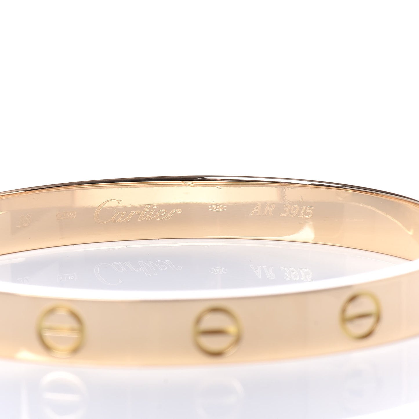 18K Yellow Gold LOVE Bracelet 16