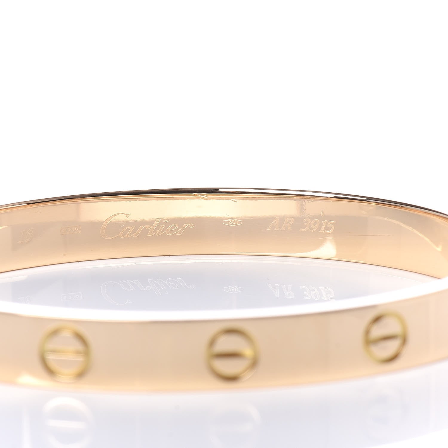Cartier 18K Yellow Gold LOVE Bracelet 16 4 of 5
